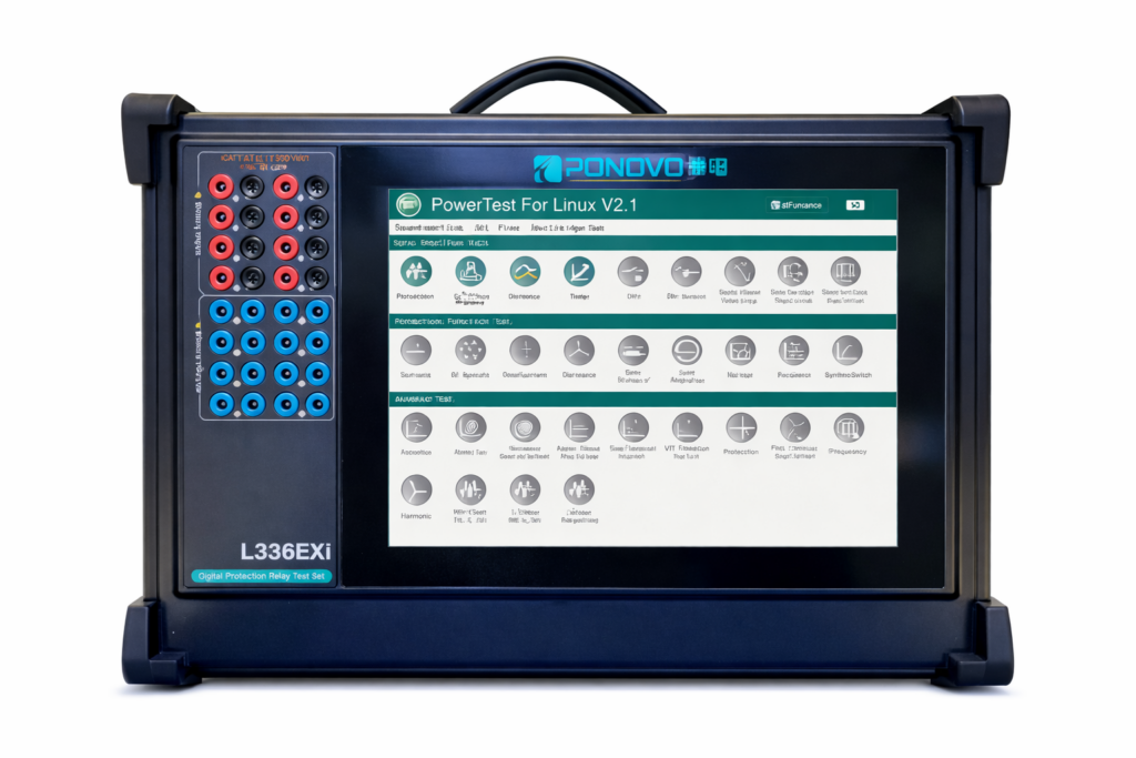 PONOVO L336EXi IEC 61850 보호계전기 시험 장비