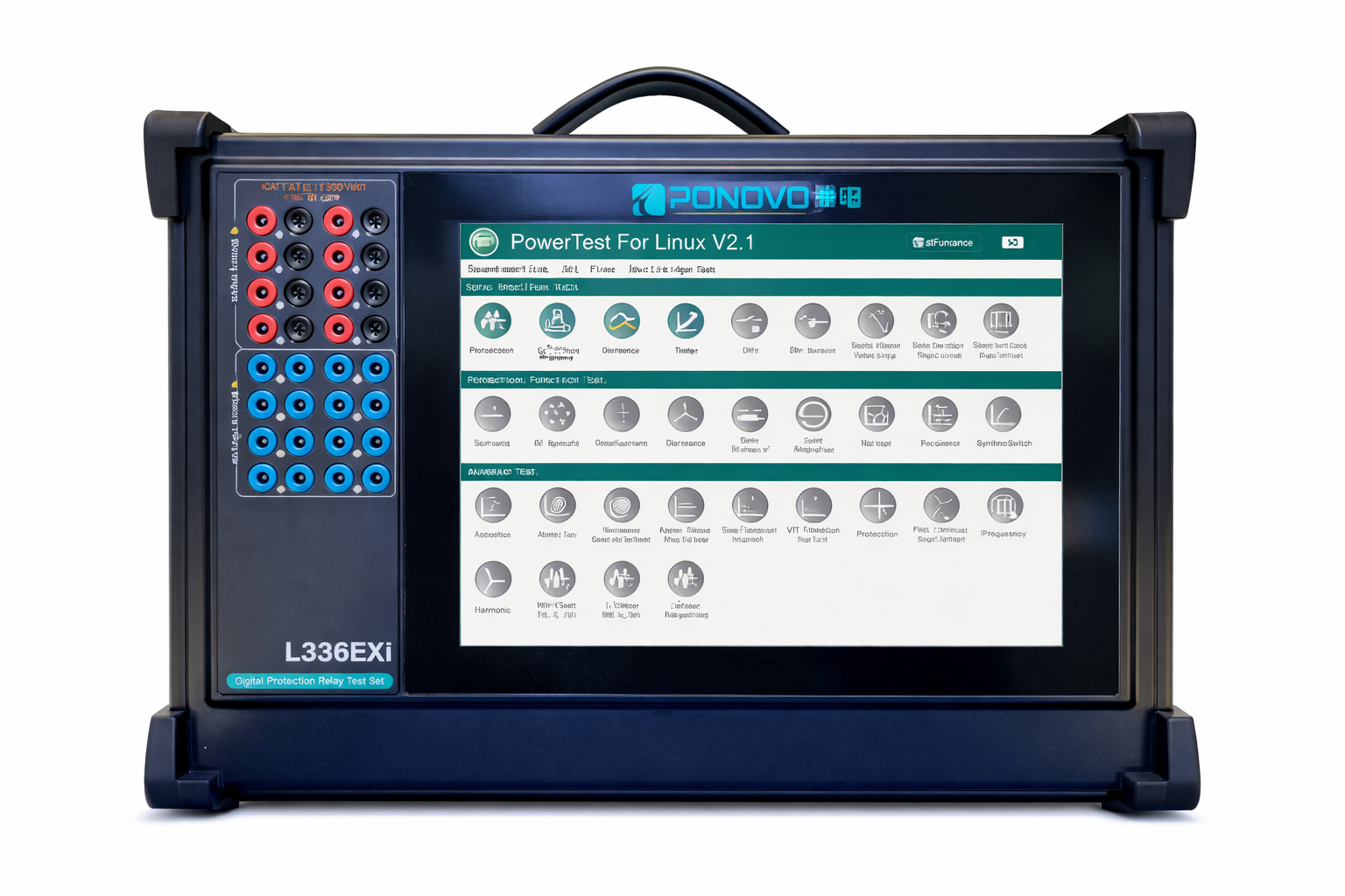 PONOVO L336EXi IEC 61850 보호계전기 시험 장비