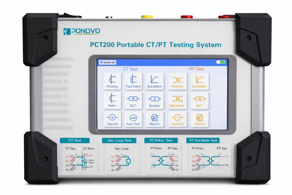 ponovo pct200 CT, PT 시험기