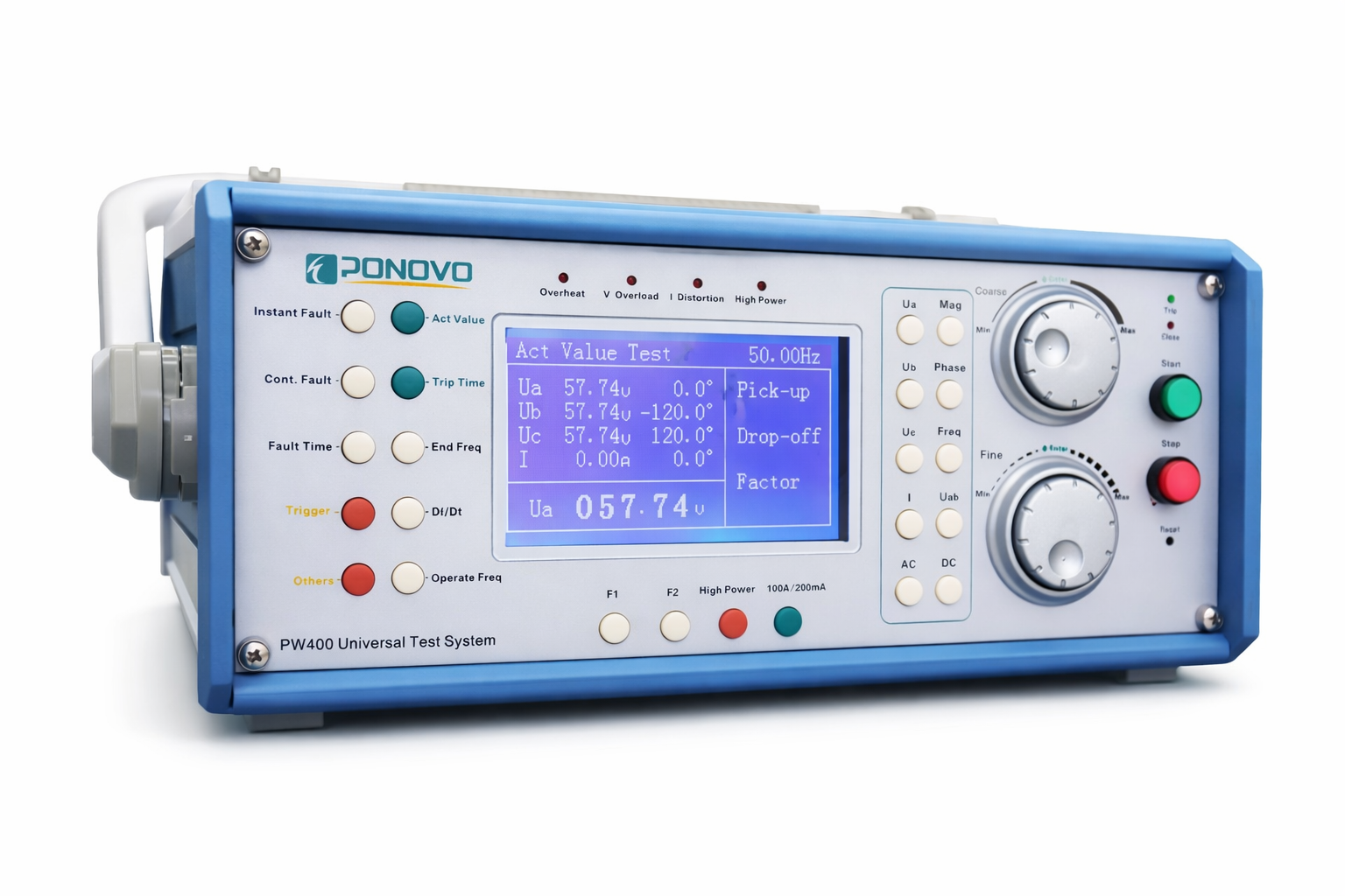 ponovo s100a 보호 계전기 시험 장비