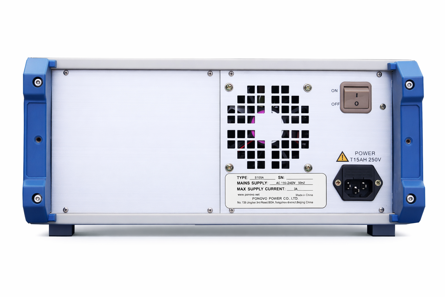 ponovo s100a 보호 계전기 시험 장비 후면